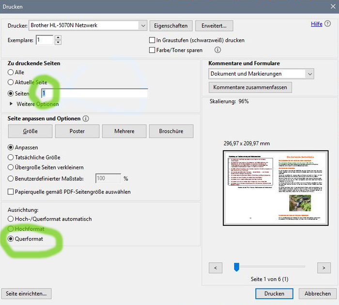 bild druckeinstellung